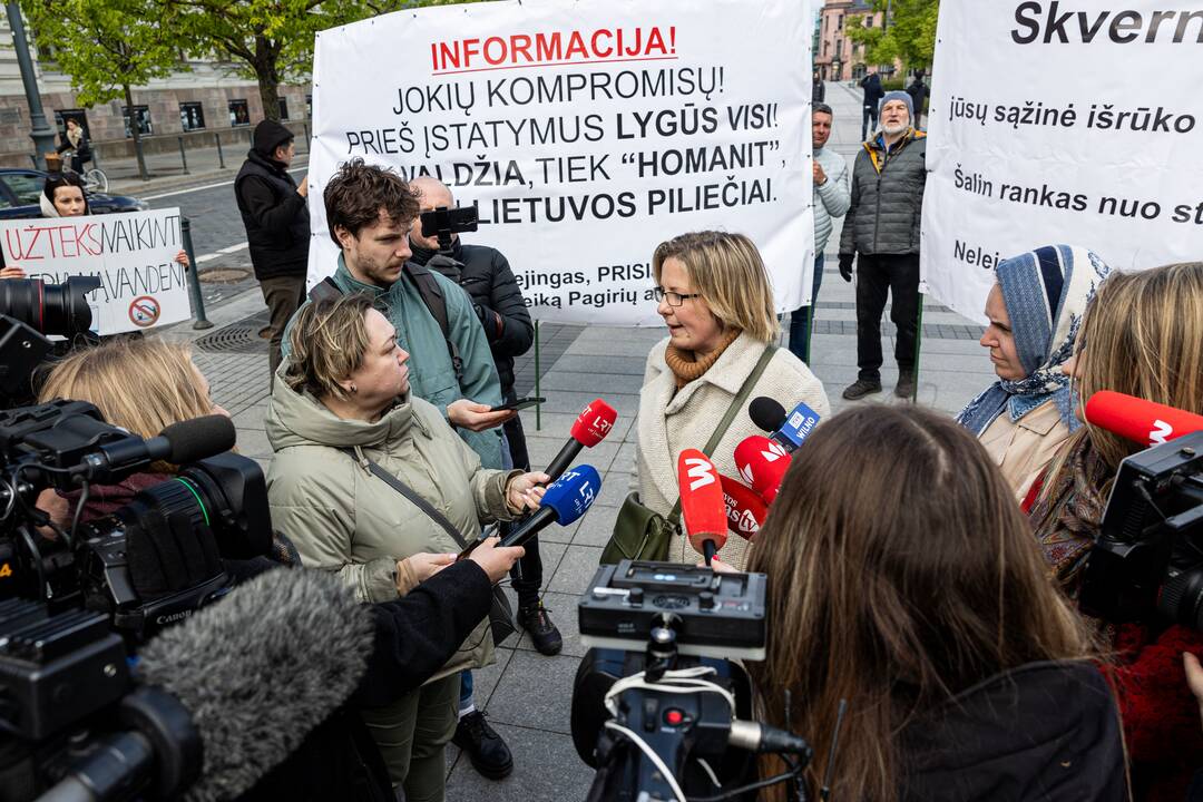 Piketas prie Ekonomikos ir inovacijų ministerijos