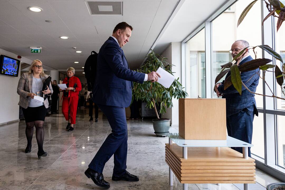 Balsavimas dėl Irenos Segalovičienės paskyrimo valstybės kontroliere