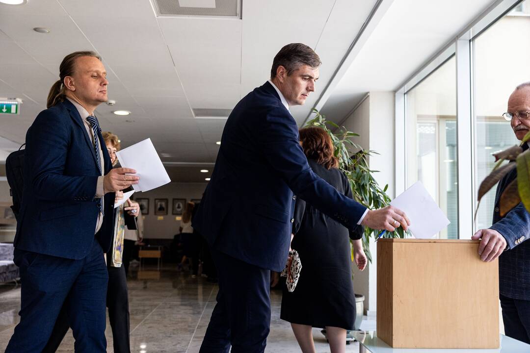 Balsavimas dėl Irenos Segalovičienės paskyrimo valstybės kontroliere