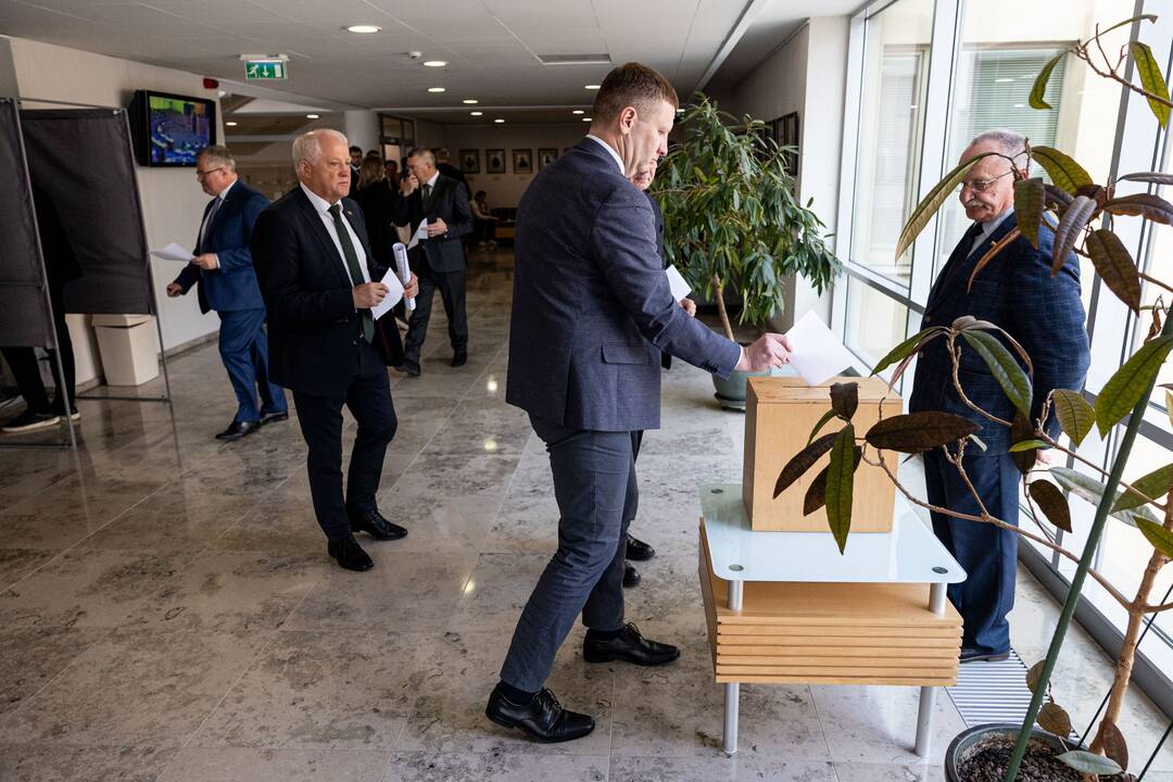 Balsavimas dėl Irenos Segalovičienės paskyrimo valstybės kontroliere