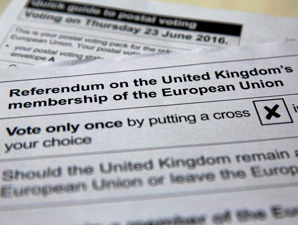 Britanijos parlamentas nutarė pratęsti registraciją į referendumą dėl ES