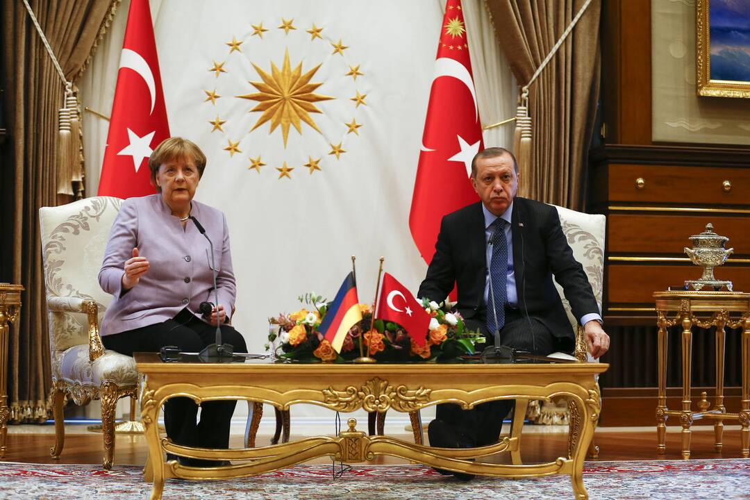 Angela Merkel ir Recepas Tayyipas Erdoganas