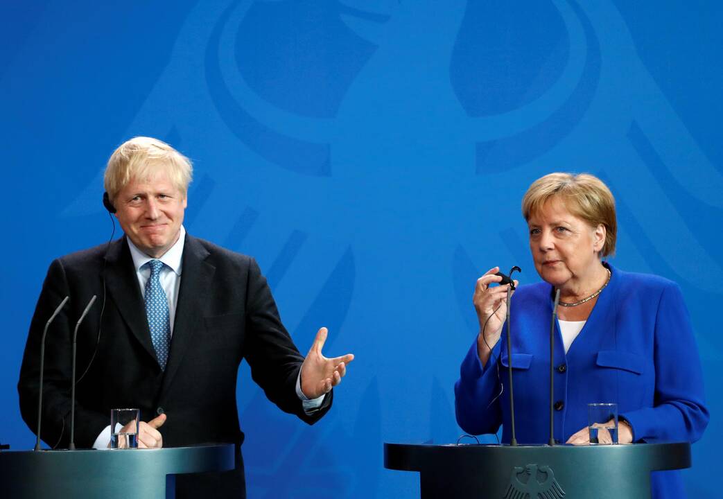 Angela Merkel ir Borisas Johnsonas