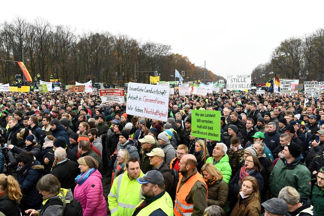 Ūkininkų protestas Berlyne