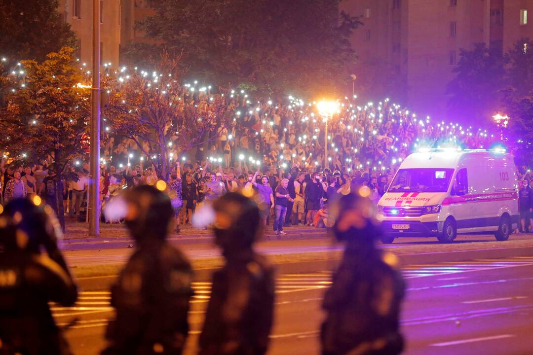 Protestai po rinkimų Baltarusijoje