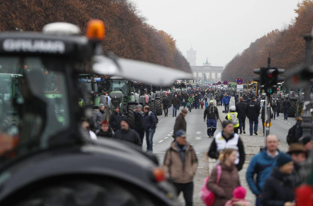 Ūkininkų protestas Berlyne