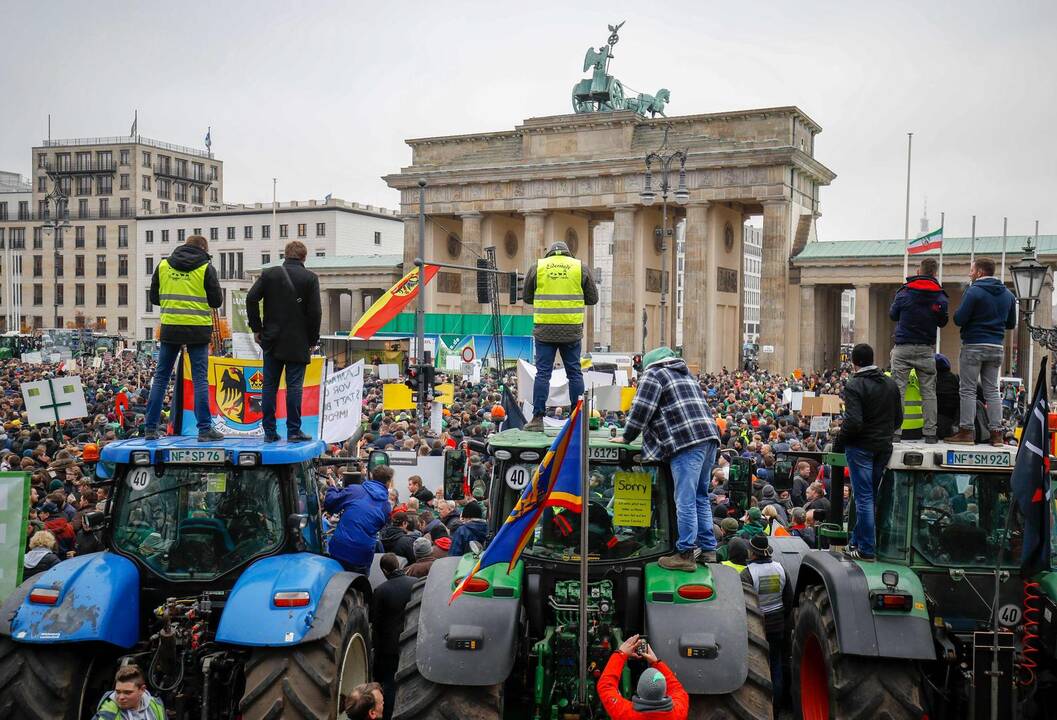 Ūkininkų protestas Berlyne