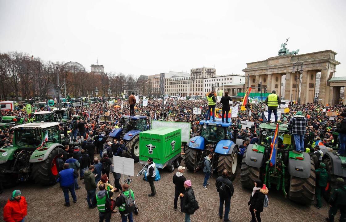 Ūkininkų protestas Berlyne