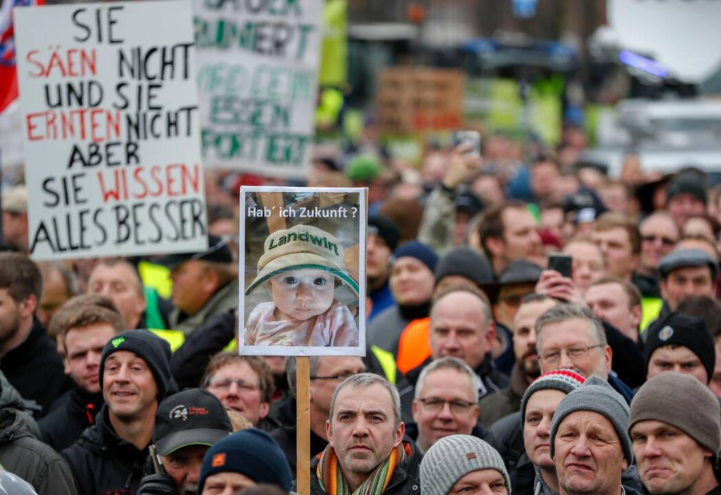 Ūkininkų protestas Berlyne