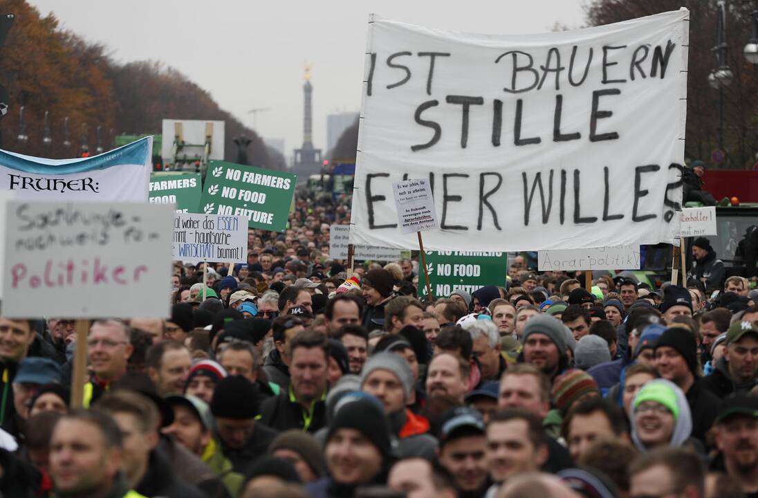 Ūkininkų protestas Berlyne