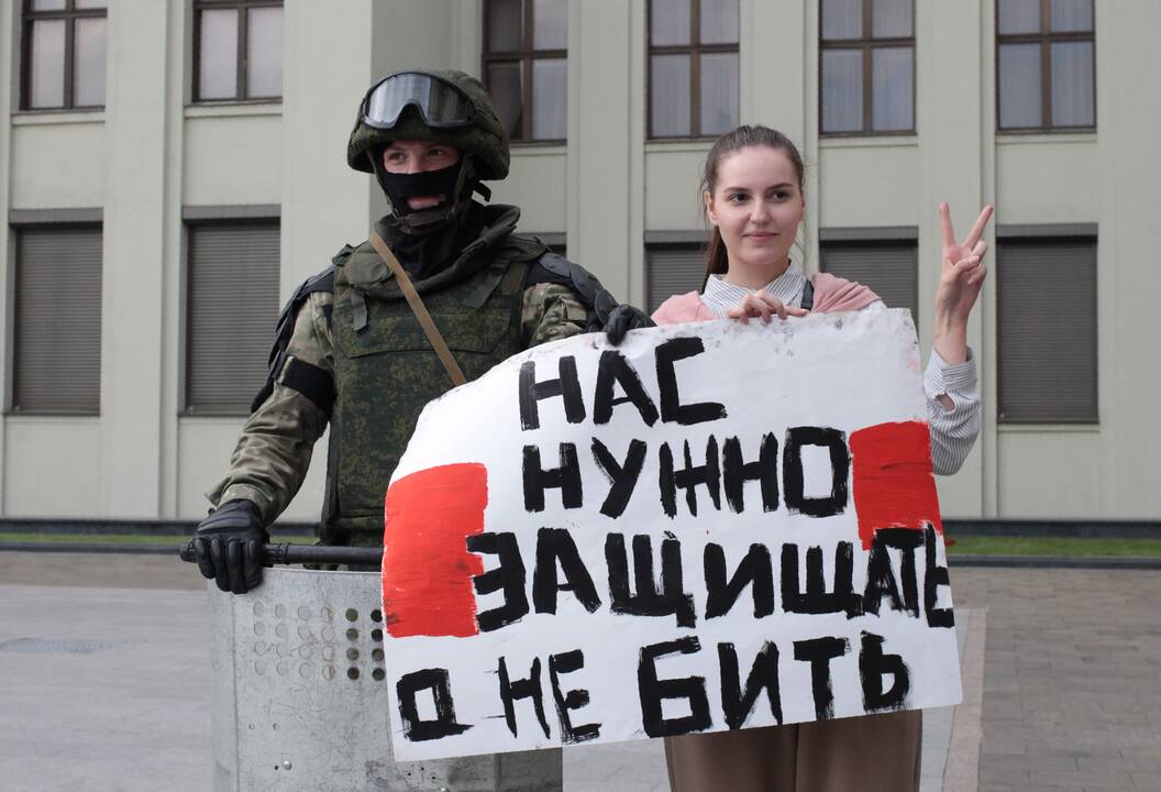 Baltarusijoje toliau nerimsta protestai