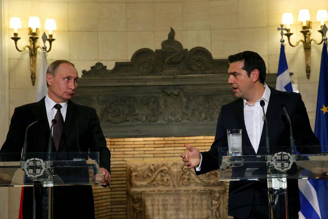 Vladimiras Putinas ir Aleksis Cipras