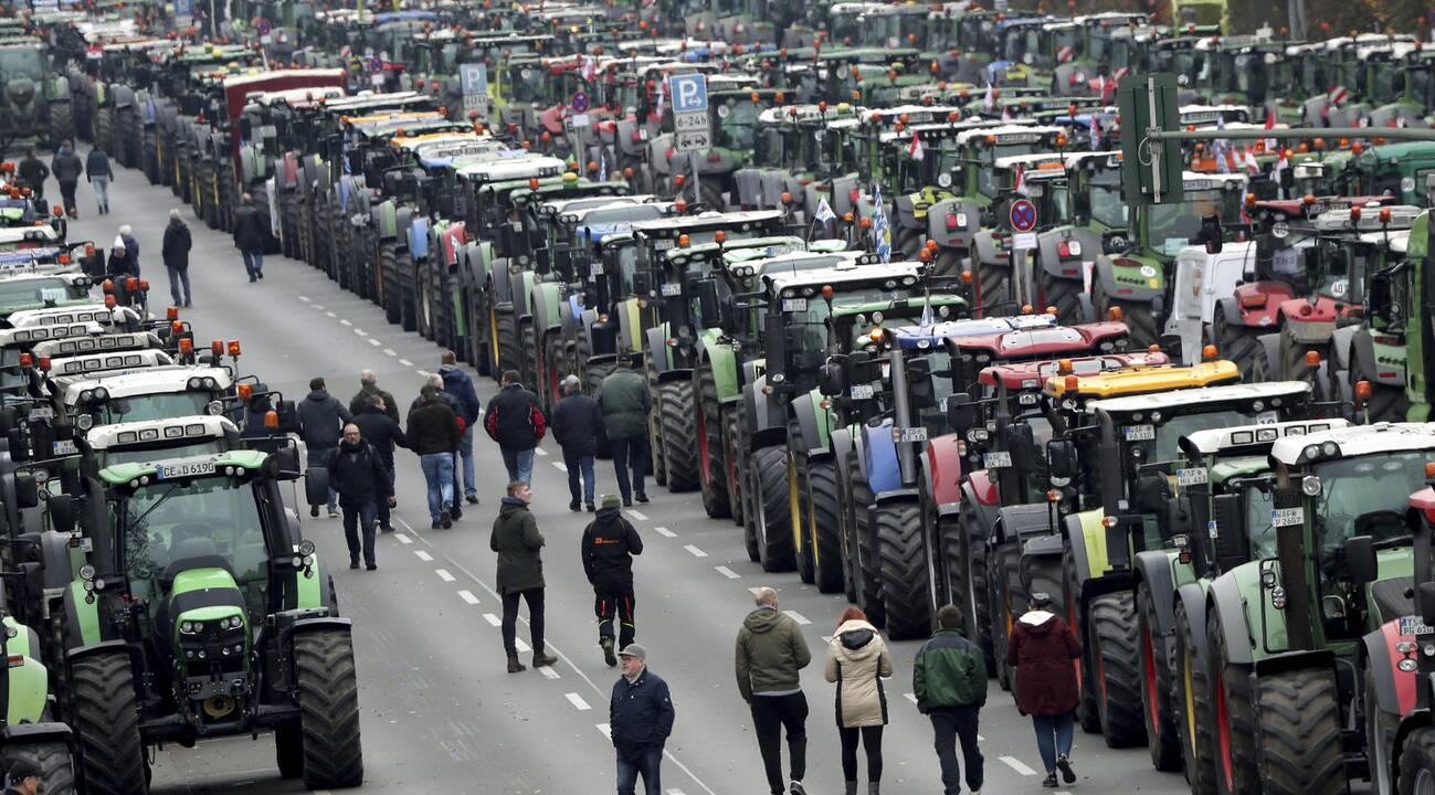 Ūkininkų protestas Berlyne