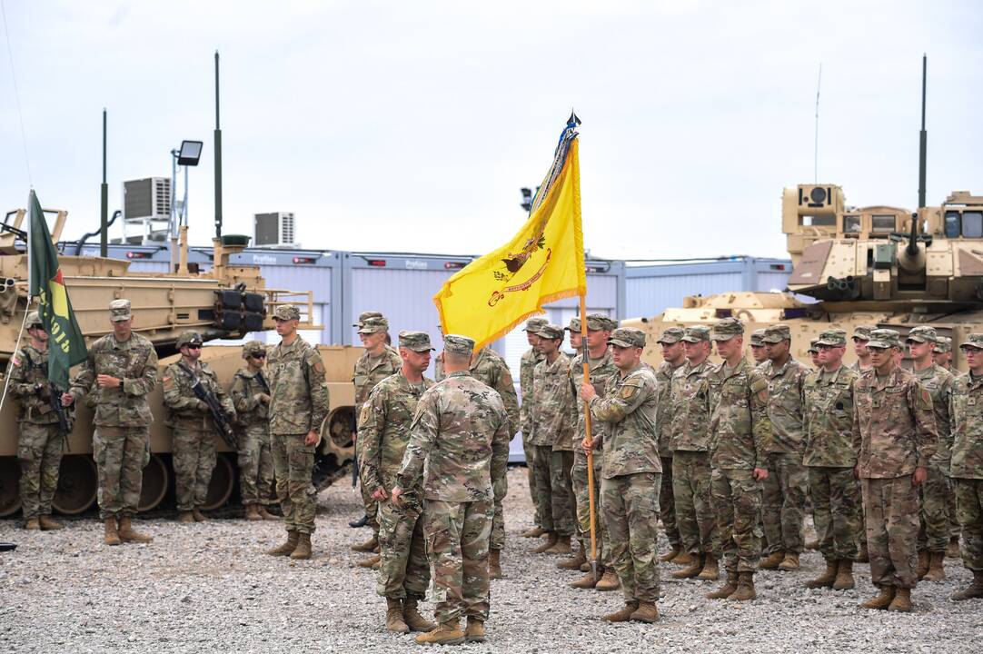 Pabradėje atidaryta karinė stovykla amerikiečiams