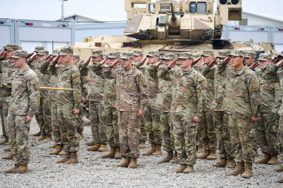 Pabradėje atidaryta karinė stovykla amerikiečiams