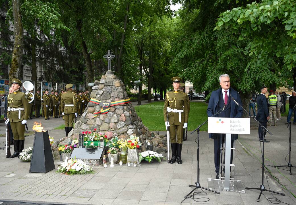 Prezidentas Birželio 14-osios minėjime