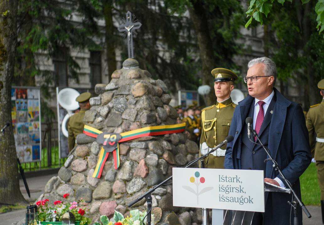 Prezidentas Birželio 14-osios minėjime