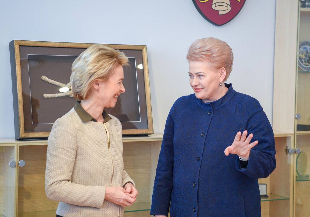 D. Grybauskaitės susitikimas su Vokietijos gynybos ministre