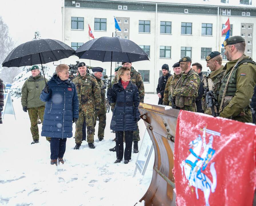 D. Grybauskaitės susitikimas su Vokietijos gynybos ministre