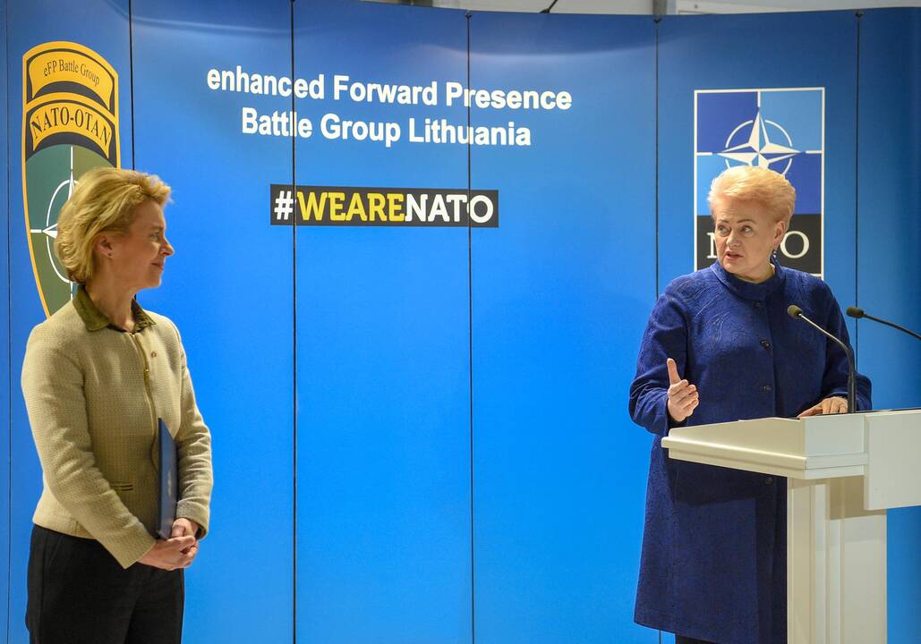 D. Grybauskaitės susitikimas su Vokietijos gynybos ministre