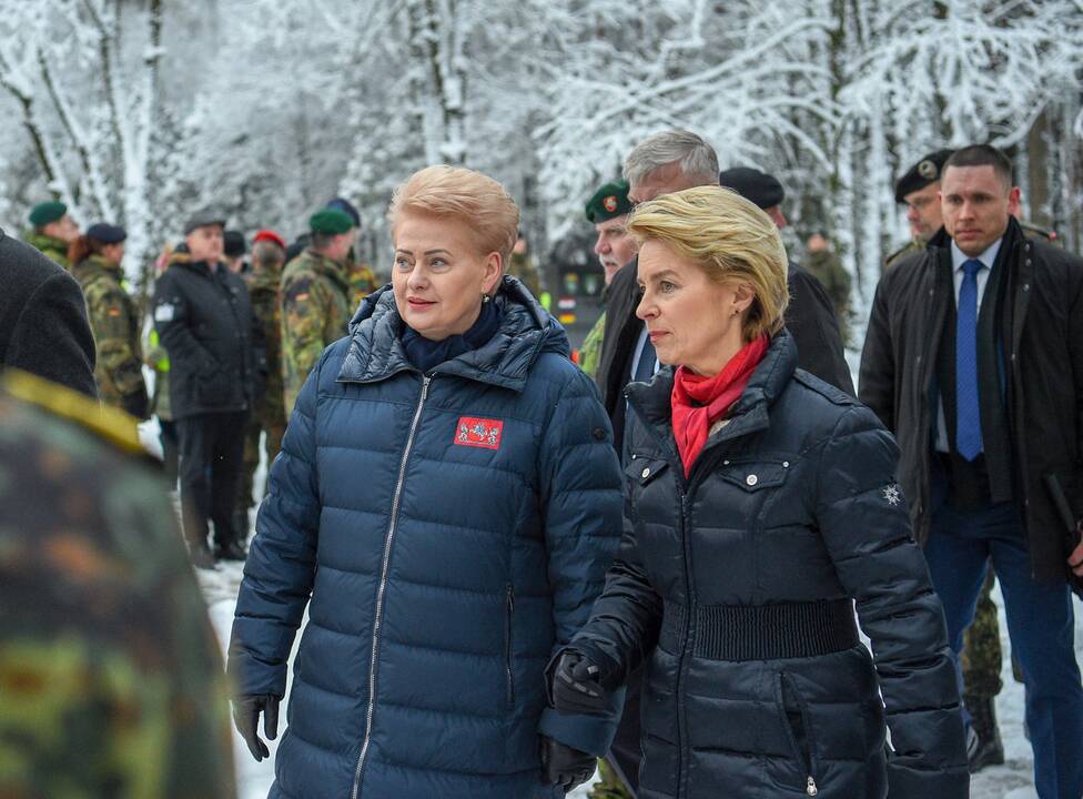 D. Grybauskaitės susitikimas su Vokietijos gynybos ministre