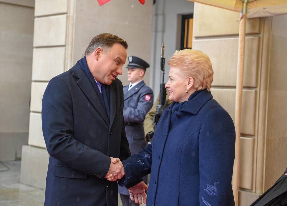 Dalia Grybauskaitė ir Andrzejus Duda