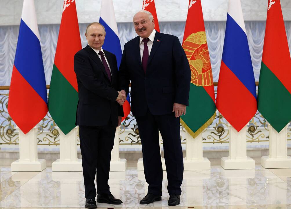 Vladimiras Putinas ir Aliaksandras Lukašenka