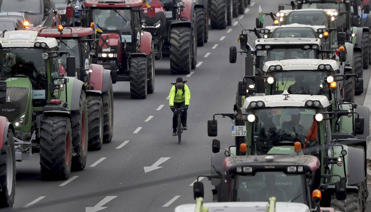 Ūkininkų protestas Berlyne