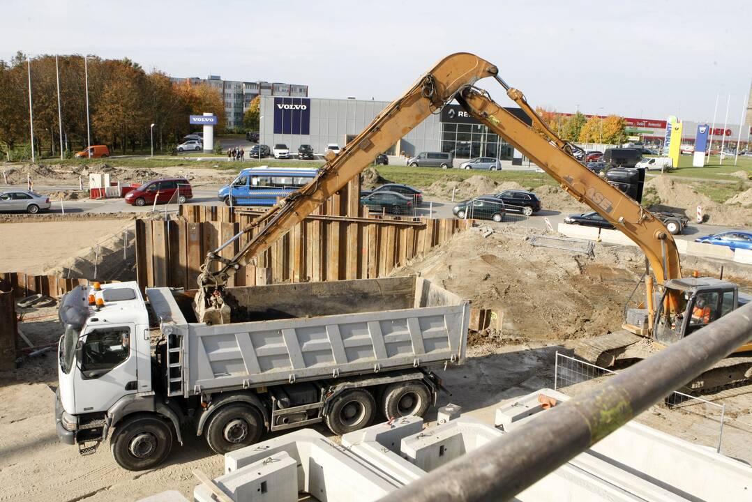 Baltijos prospekto estakados darbai nesustos