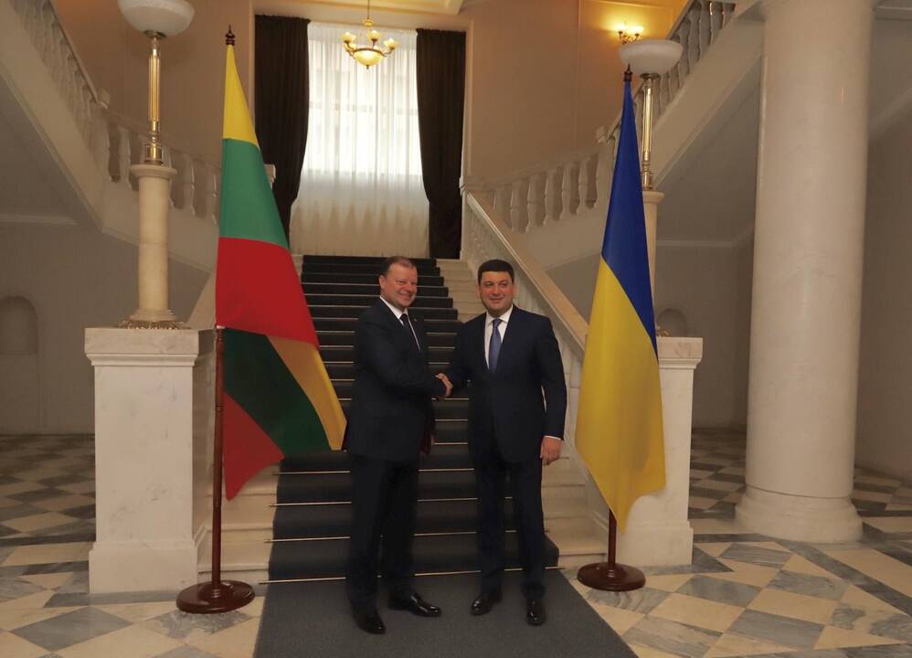 S. Skvernelio vizitas Ukrainoje