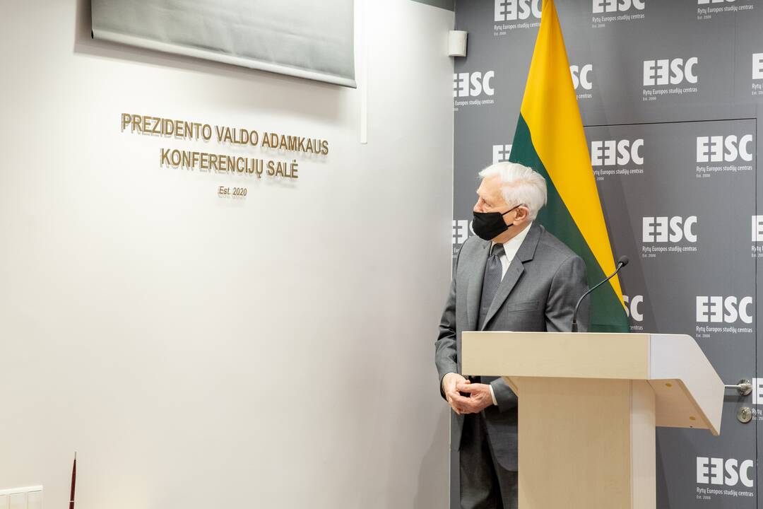 Prezidento Valdo Adamkaus vardo salės atidarymas Rytų Europos studijų centre