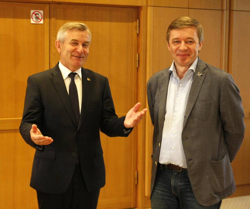 Viktoras Pranckietis ir Ramūnas Karbauskis