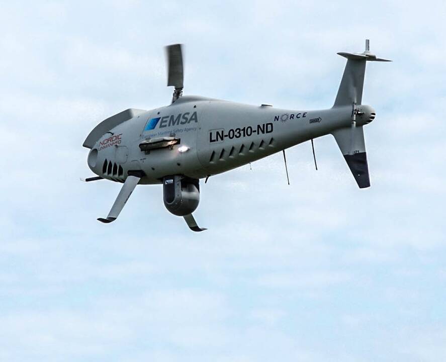 Žvalgas: laivus stebintis dronas.