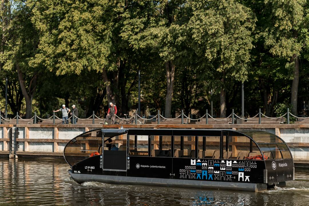 Elektriniai vandens autobusai Klaipėdoje: pirmoji savaitė viršijo lūkesčius