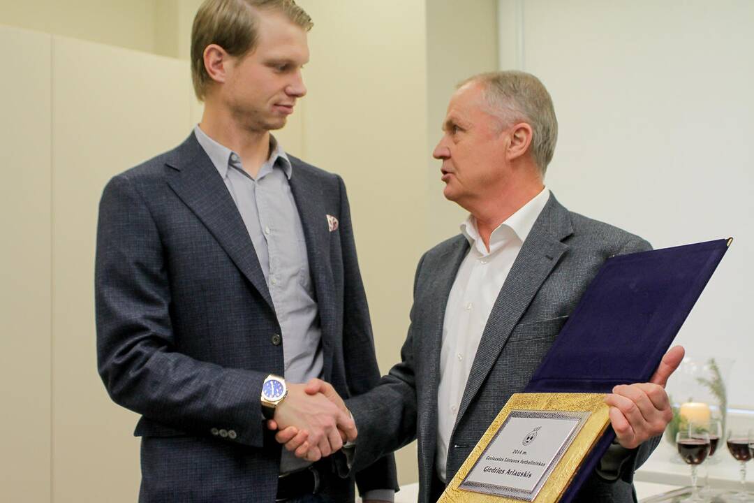 Giedrius Arlauskis su šeima