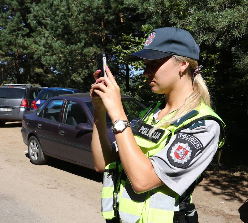 Policijos reidas prie Lampėdžio ežero