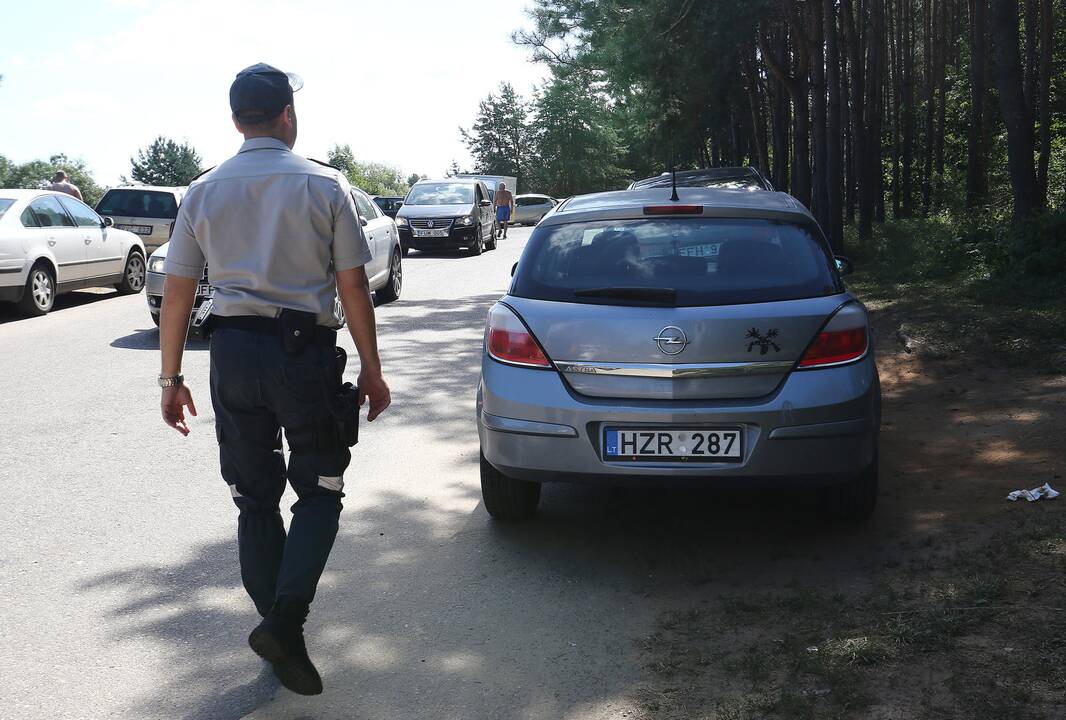Policijos reidas prie Lampėdžio ežero