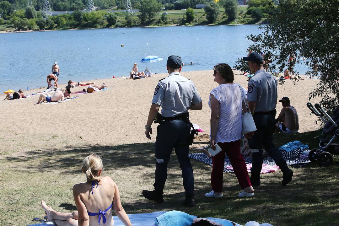 Policijos reidas prie Lampėdžio ežero