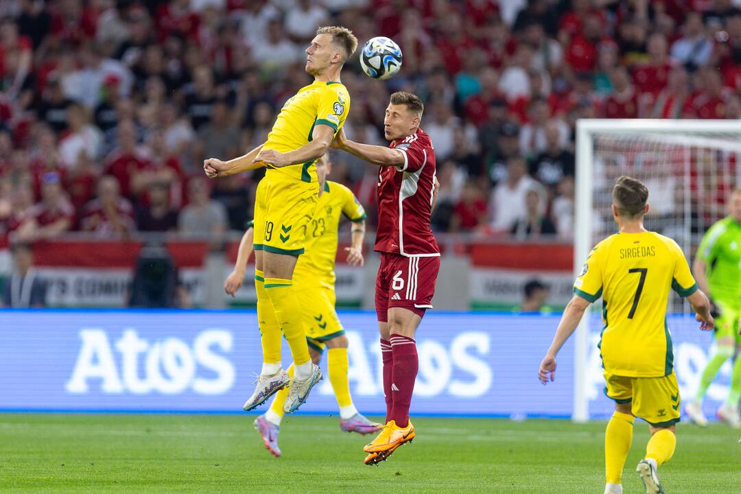 Europos futbolo čempionato atranka: Vengrija – Lietuva 2:0