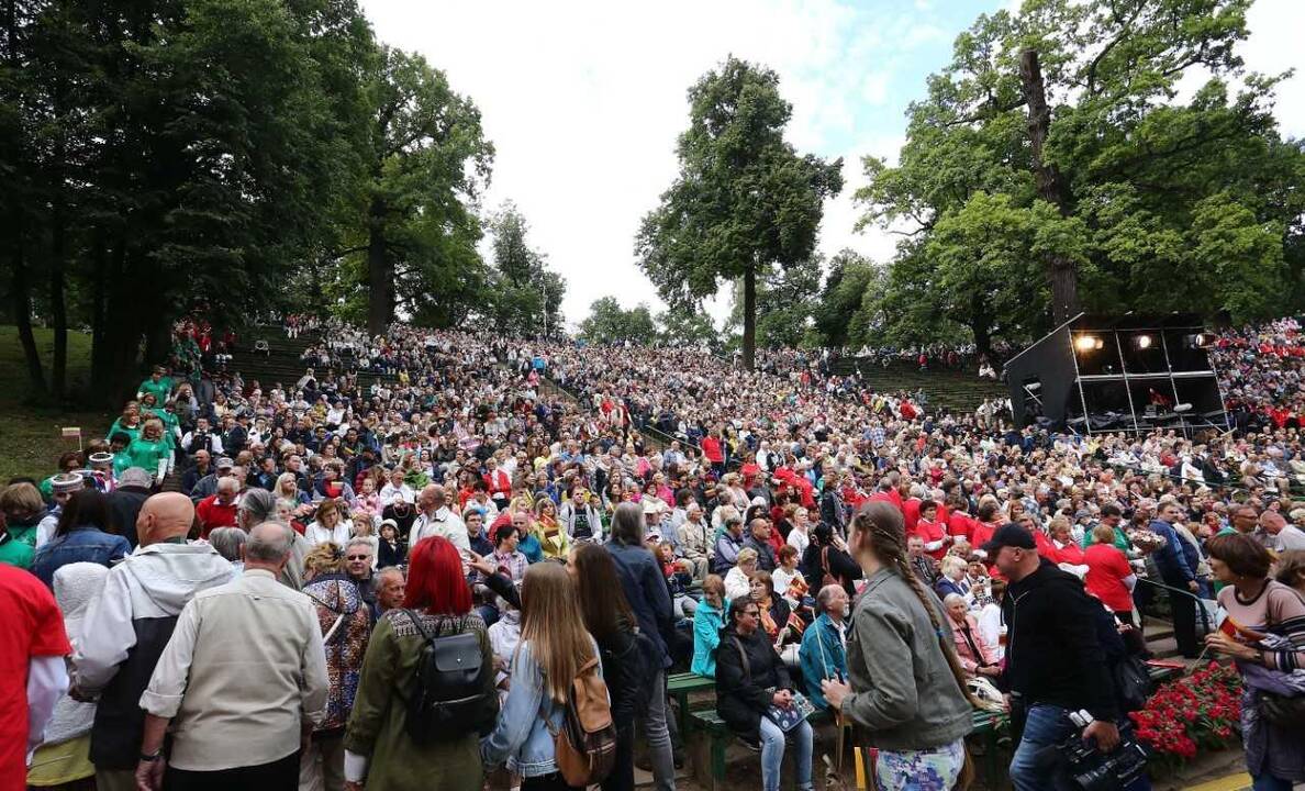 Dainų šventės atidarymas Dainų slėnyje Kaune