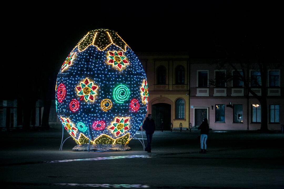 Kaunas pasipuošė velykiniais margučiais