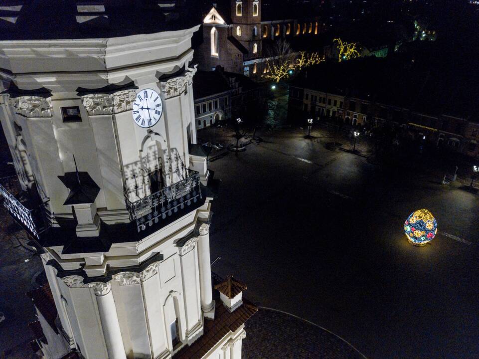 Kaunas pasipuošė velykiniais margučiais