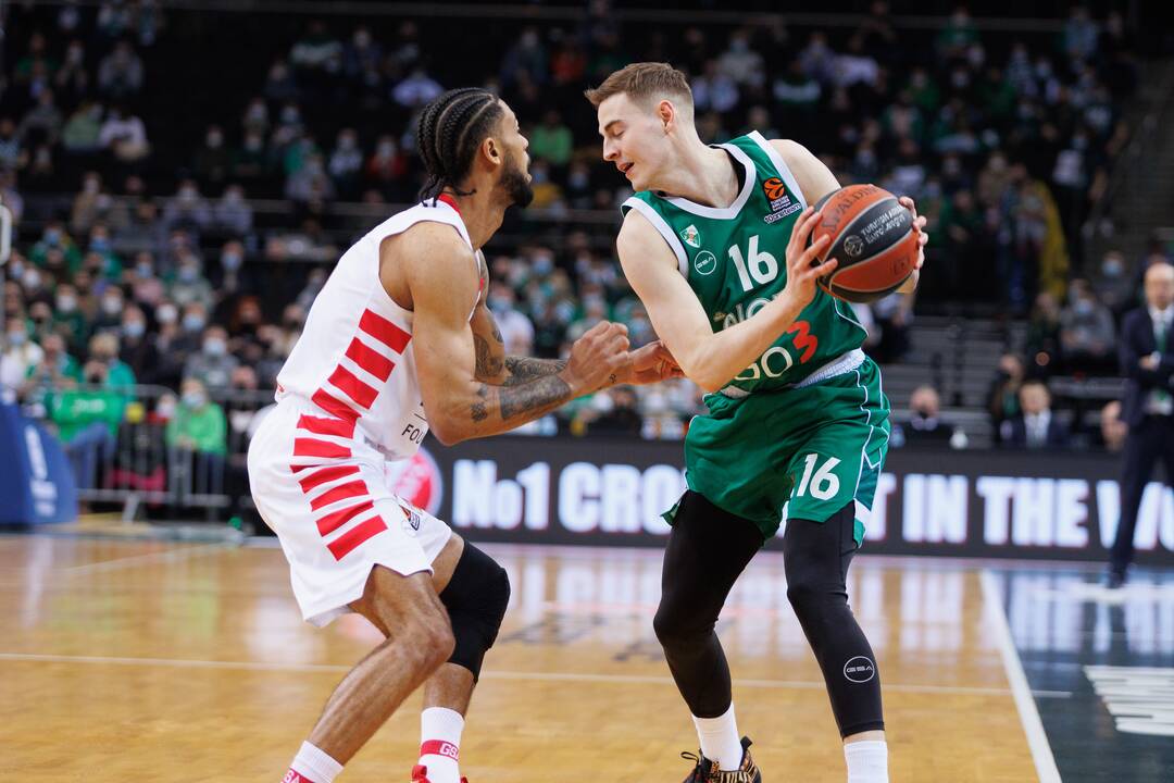 Eurolyga: Kauno „Žalgiris“ – Pirėjo „Olympiakos“ 73:84