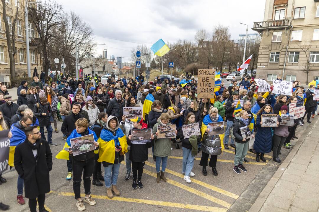 Protestas prie Vokietijos ambasados Vilniuje