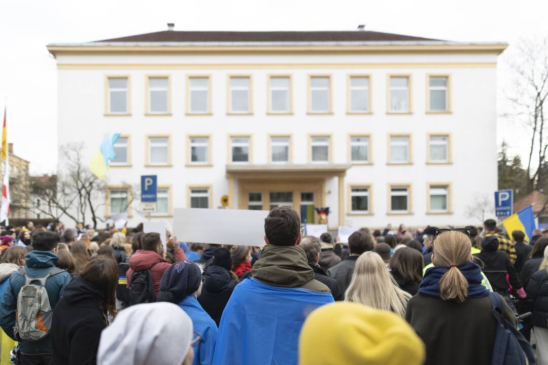 Protestas prie Vokietijos ambasados Vilniuje