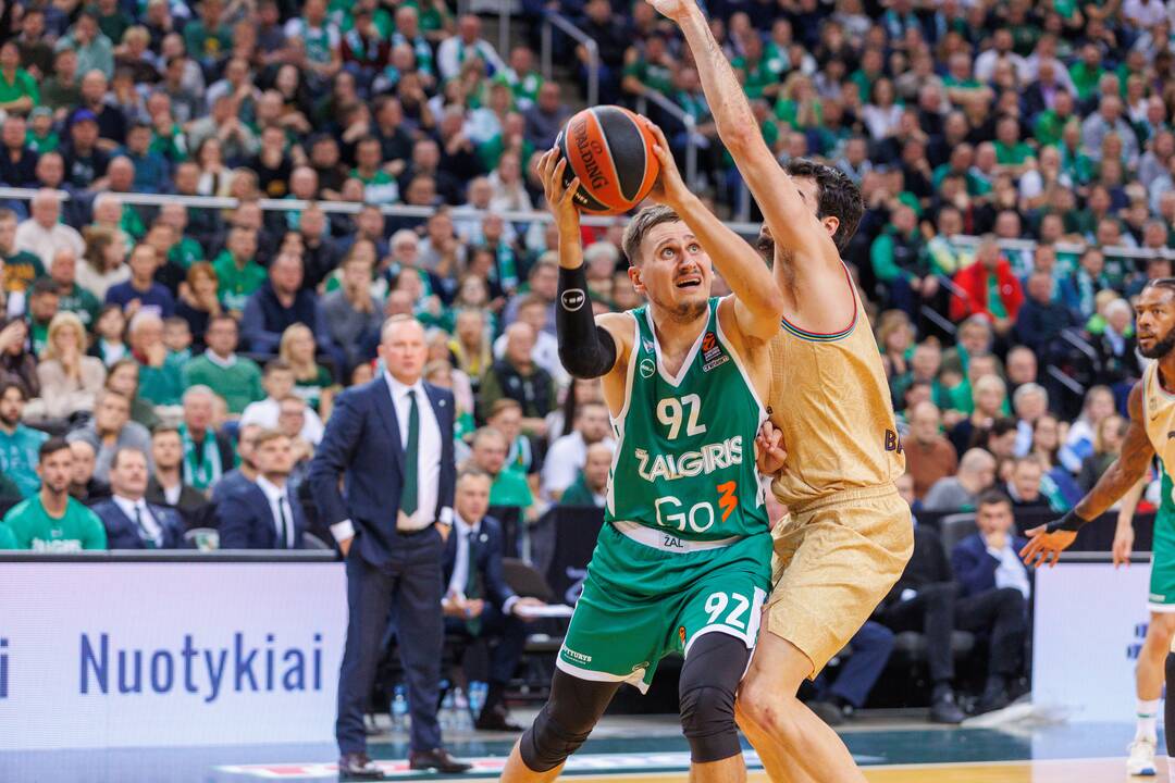 Eurolyga: „Žalgiris“ – „Barcelona“ 73:72