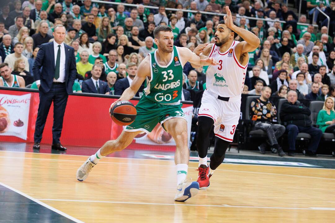 Eurolyga: Kauno „Žalgiris“ – Milano „EA7 Emporio Armani“ 71:62