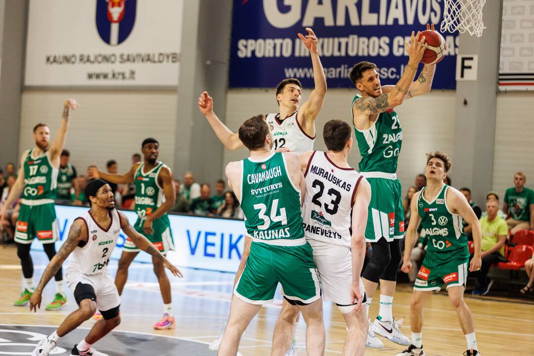 LKL pusfinalis: Kauno „Žalgiris“ – Panevėžio „Lietkabelis“ 69:58