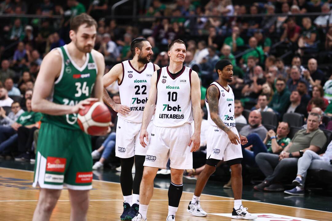 LKL pusfinalis: Kauno „Žalgiris“ – Panevėžio „Lietkabelis“ 66:67