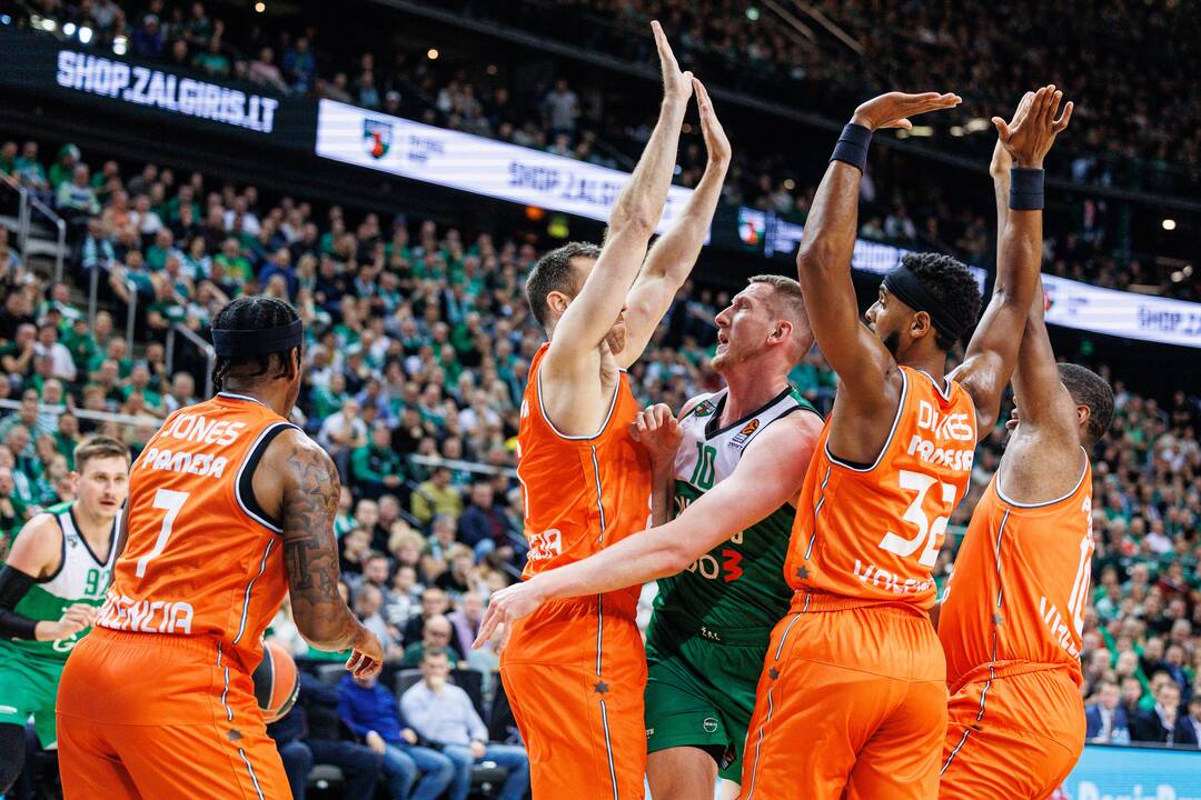 Eurolyga: Kauno „Žalgiris“  –  Valensijos „Basket“ 72:87